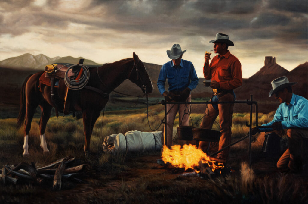 American Myth | Hannes Schmid | Infinite | Cowboy | Oil paintings