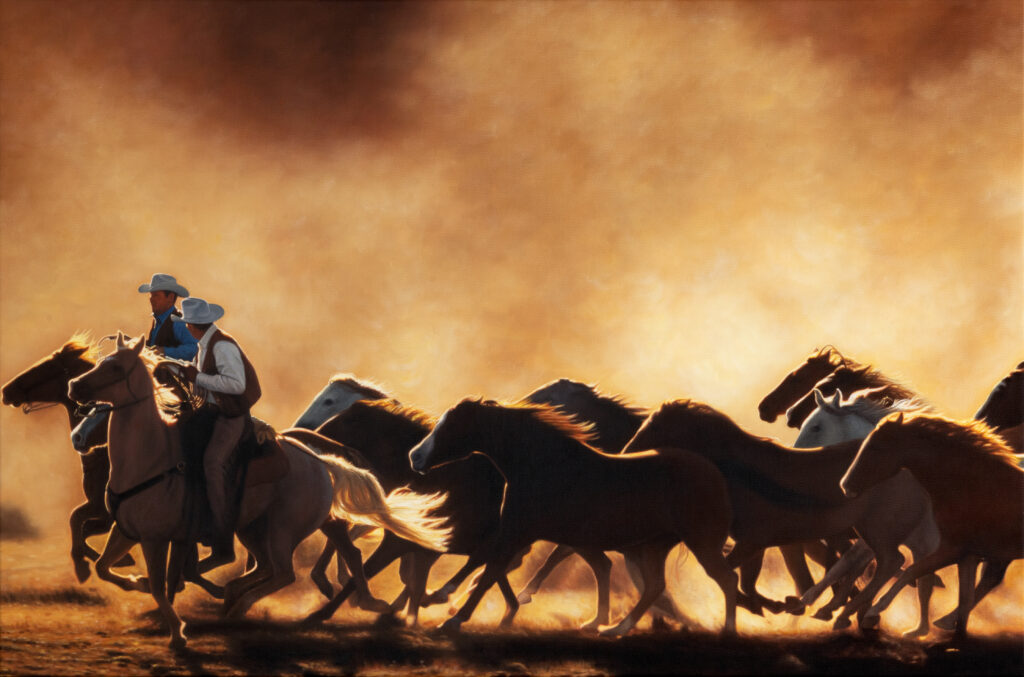 American Myth | Hannes Schmid | Infinite | Cowboy | Oil paintings